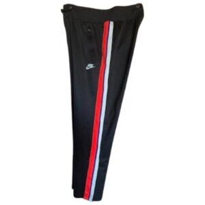 NWOT Nike Black pants w/Red, Blue, White Stripes Sz M #06